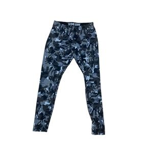 NIKE Grey Camo Fitness Legging Workout Pants. Size L.